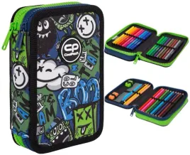 coolpack-piornik-dwukomorowy-z-wyposazeniem-podwojny-monster-team
