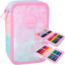piornik-szkolny-coolpack-z-wyposazeniem-dwukomorowy-tie-dye-dla-dziewczynki