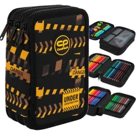 coolpack-piornik-szkolny-trzykomorowy-z-wyposazeniem-dont-do-it-czarny