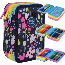 coolpack-piornik-szkolny-trzykomorowy-z-wyposazeniem-in-the-garden-potrojny