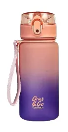 coolpack-bidon-butelka-na-wode-400-ml-gradient-berry-lososiowo-fioletowy