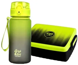 coolpack-bidon-butelka-na-wode-400-ml-gradient-lemon-zestaw-sniadaniowka
