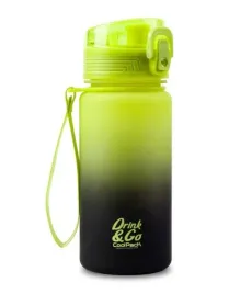 coolpack-bidon-butelka-na-wode-400-ml-gradient-lemon-czarny-zolty