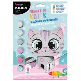 kidea-figurka-3d-malowanie-po-numerach-dla-dzieci-kotek-zestaw-kreatywny