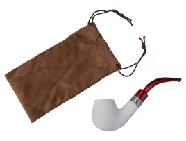 biala-fajka-z-kompozytu-w-etui-w-formie-woreczka-fajeczka-14-cm