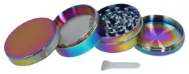 teczowy-metalowy-mlynek-do-mielenia-suszu-cbd-tytoniu-grinder-4-czesciowy
