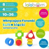 lalaboom-kulko-klocki-wkrecajace-foremki-stan-nowy