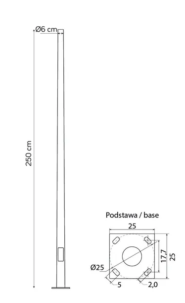 slup-stalowy-250-cm-str-pole