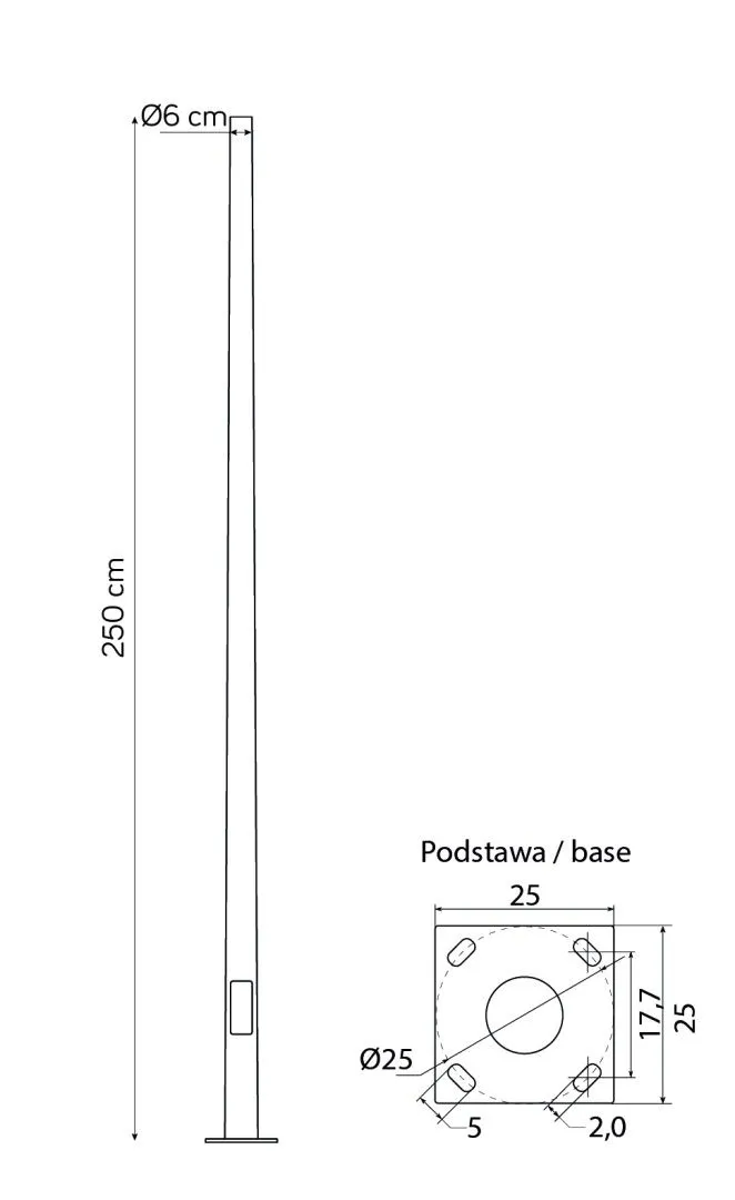 slup-stalowy-250-cm-str-pole