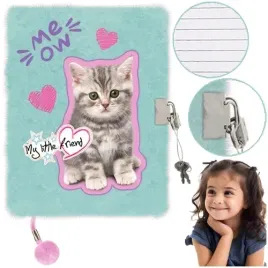pamietnik-z-klodka-3d-wlochacz-pluszowy-notes-a5-96-kartek-kotek-mint-kitty