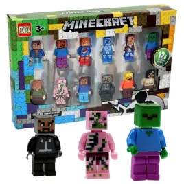 figurki-minecraft-klocki-12szt-akcesoria-zestaw-ludzik