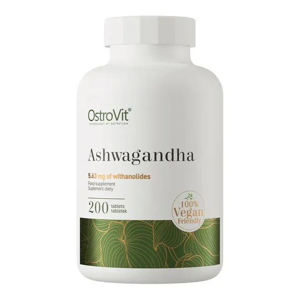 OstroVit Ashwagandha 200 tabs PAMIĘĆ KONCENTRACJA Żeń-Szeń Indyjski STRES