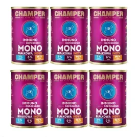 mokra-karma-dla-psa-champer-immuno-monobialkowa-indyk-6x400g