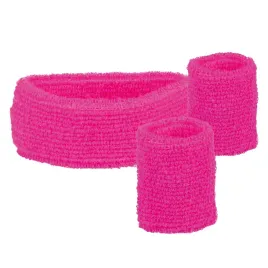 boland-zestaw-opaska-na-glowe-i-nadgarstki-rozowy-neon