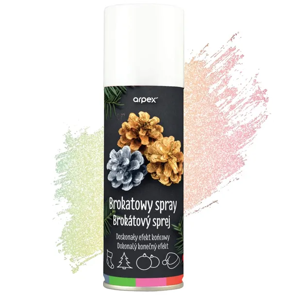 Brokatowy spray dekoracyjny multikolor do dekorowania ozdabiania
