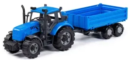 duzy-traktor-z-przyczepka-burtowa-progress-polesie-pojazdy-rolnicze