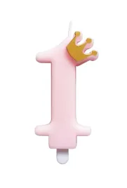 swieczka-rozowa-z-korona-1-urodziny-9-cm