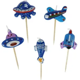 swieczki-na-tort-ciasto-kosmos-ufo-samolot-na-piku