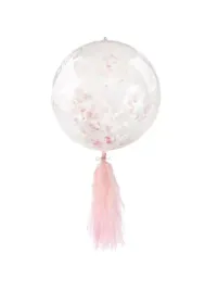 balon-pvc-z-konfetti-i-fredzlami-rozowy-dekoracja-na-roczek