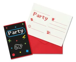 zaproszenia-z-kopertami-gaming-party-6-szt