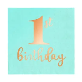 serwetki-1st-birthday-turkusowe-10szt-na-roczek-pierwsze-urodziny