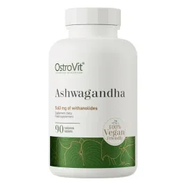 Zdjęcie produktu OstroVit Ashwagandha 90 tabletek UKŁAD NERWOWY