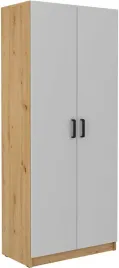 szafa-malta-111-2f-szafa-dwudrzwiowa-80cm-polki-jasny-szary-dab-artisan