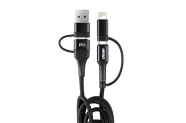 kabel-do-ladowania-3w1-usb-c-lightning-nylon-1m-amio-uc-15