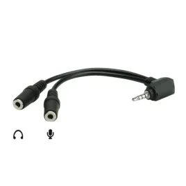 roline-3-5mm-adapter-4pin-mikrofon-glosnik-czarny-15-cm