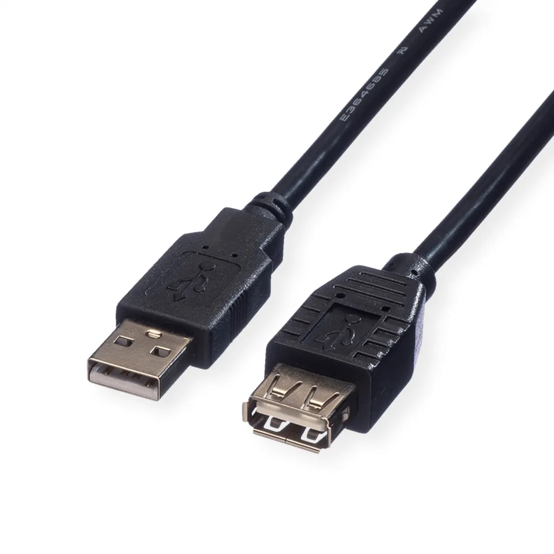 roline-usb-2-0-kabel-zwart-3-m