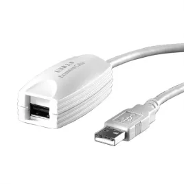 value-przedluzacz-usb-2-0-1-port-bialy-5-m
