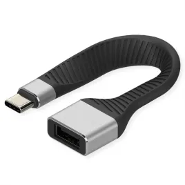 roline-kabel-silikonowy-usb-3-2-gen-2-c-a-m-f-czarny-11-cm