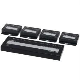 aten-vs1824kit-4-portowy-rozgaleznik-4k-hdmi-cat6-z-4-odbiornikami