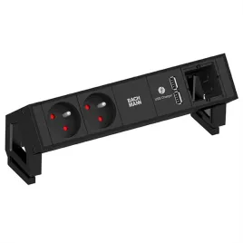 bachmann-desk2-2xute-1xusb-charger-1xcm-power-0-2m-gst18-ral9005