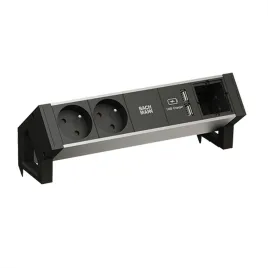 bachmann-desk2-alu-black-2xute-1xcm-1xusb-charger-0-2m-gst18