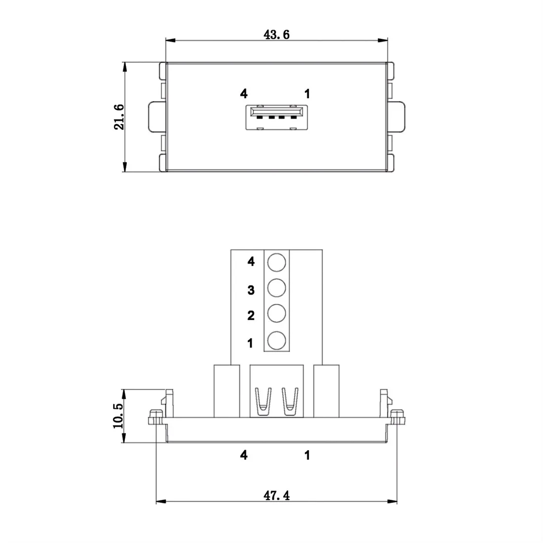 value-system-polaczen-a-v-modul-usb-1x-usb-2-0-typ-a