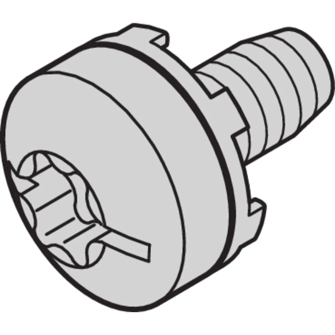sruba-schroff-taptite-m6-x-10