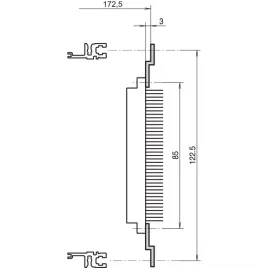 schroff-z-rail-dla-zlacza-wtykowego-din-41617-31-pin-84-hp