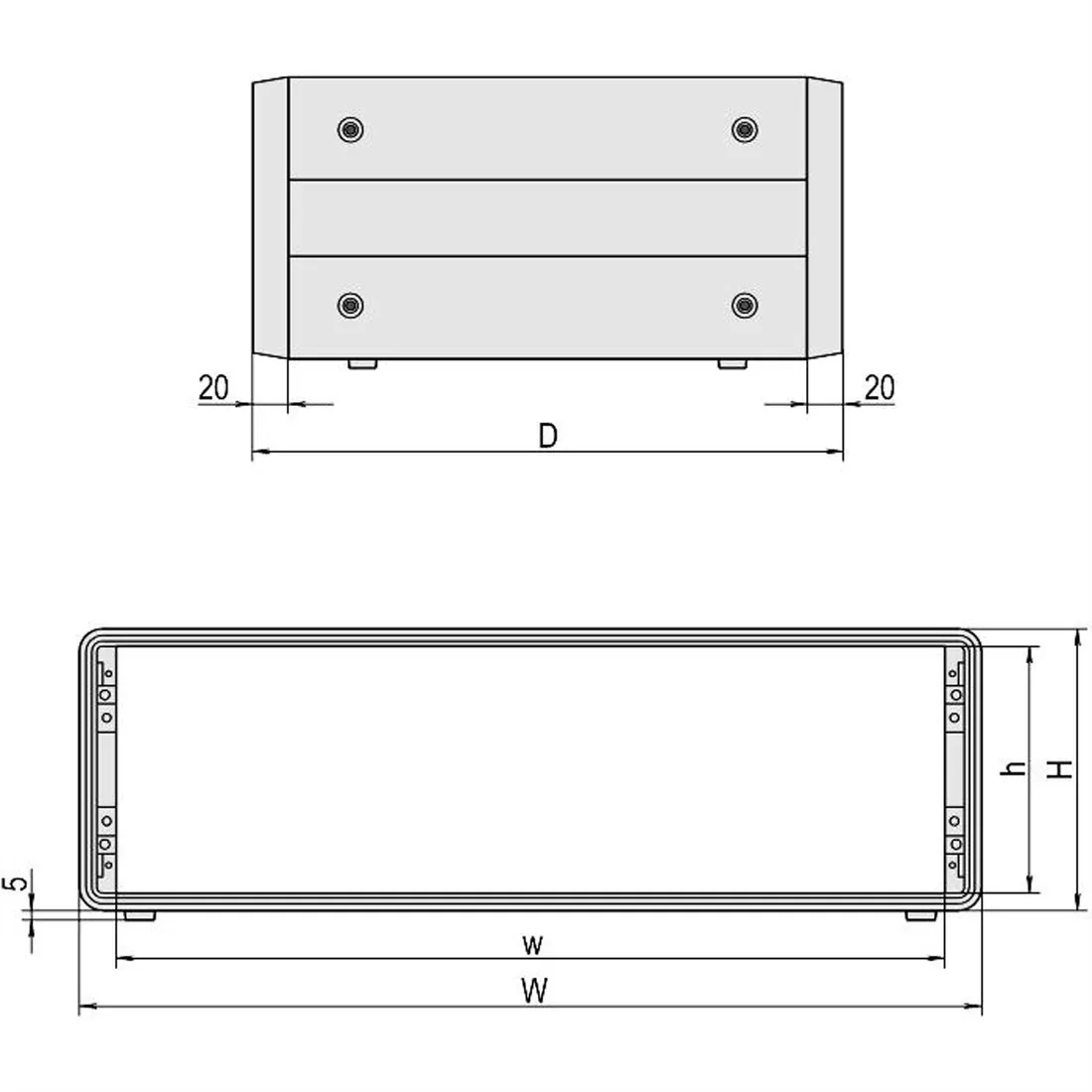 schroff-compacpro-complete-desktop-case-nieekranowana-3-u-84-hp-511-mm