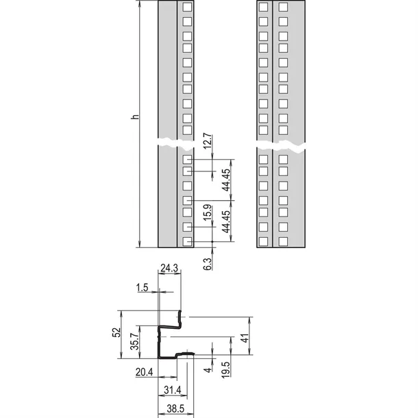 schroff-eurorack-19-panel-slide-mount-25-u-alzn-kod-producenta-26-15-3965