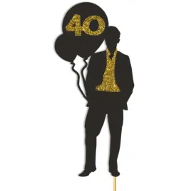 topper-papierowy-40-urodziny-hot-man-balony-czarny-zloty-brokat-65