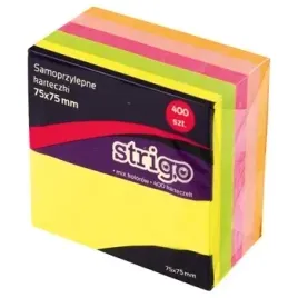 strigo-karteczki-samoprzylepne-75-x-75-mm-400-kartek-neonowe