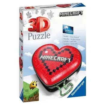 puzzle-3d-serce-minecraft-54-elementow-stan-nowy