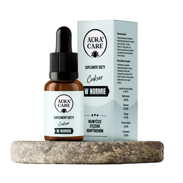 Aura Care CUKIER W NORMIE Berberys, Gurmar, Morwa biała, Cynamon 15ml