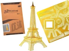 zlote-metalowe-puzzle-3d-wieza-eiffla-za1716