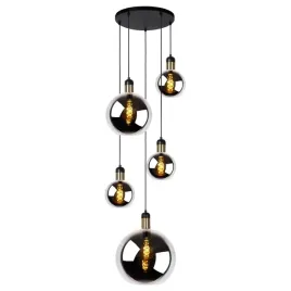 szklana-lampa-wiszaca-julius-34438-05-65-lucide-kaskada-czarna-zlota