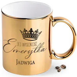 kubek-zloty-prezent-emerytura-dla-emerytki-personalizowany-imie