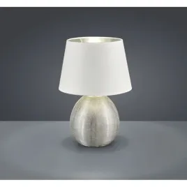 luxor-lampa-stolowa-1-punktowa-biala-srebrna