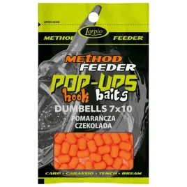 dumbells-pop-up-7x10-mm-pomarancza-czekolada-15-g-przyneta-method-feeder