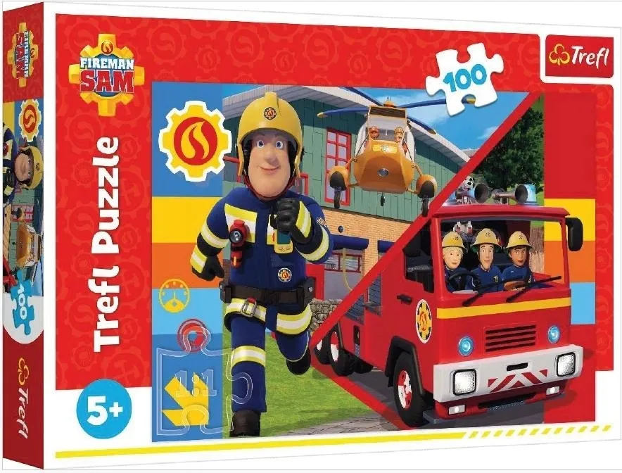 puzzle-100-elementow-strazak-sam-zawsze-pomocny-trefl
